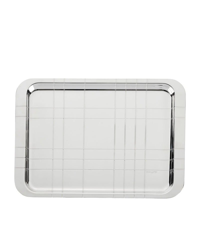 Christofle Silver-Plated Graphik Tray 30cm x 20cm - British product