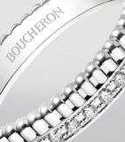 Boucheron white gold diamond Quatre Radiant wedding band, UK version