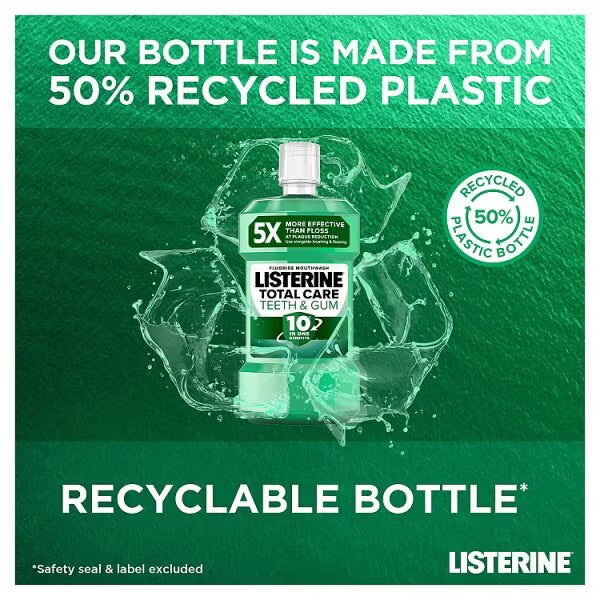 Listerine Total Care Teeth & Gum Mouthwash 1L (British brand)