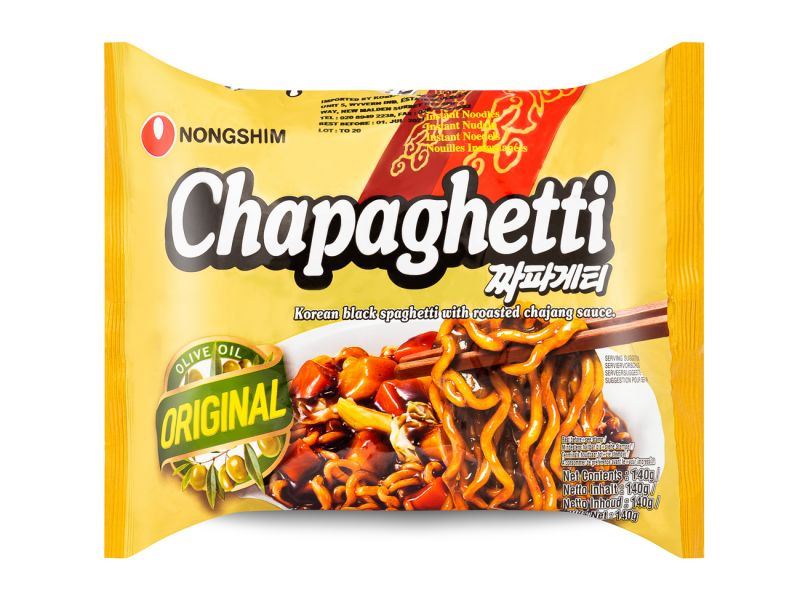 Nongshim instant noodles black soybean flavour, UK version