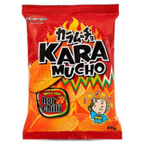 Koikeya hot chilli ridge cut potato crisps, UK version