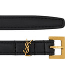 Saint Laurent Extra-Thin Cassandre belt 1cm - British product