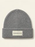 Mulberry Tree chunky ribbed beanie hat lambswool (British brand)