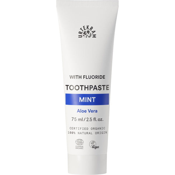 Urtekram Organic Mint with FLUORIDE Toothpaste  - 75ml GOODS Superdrug   