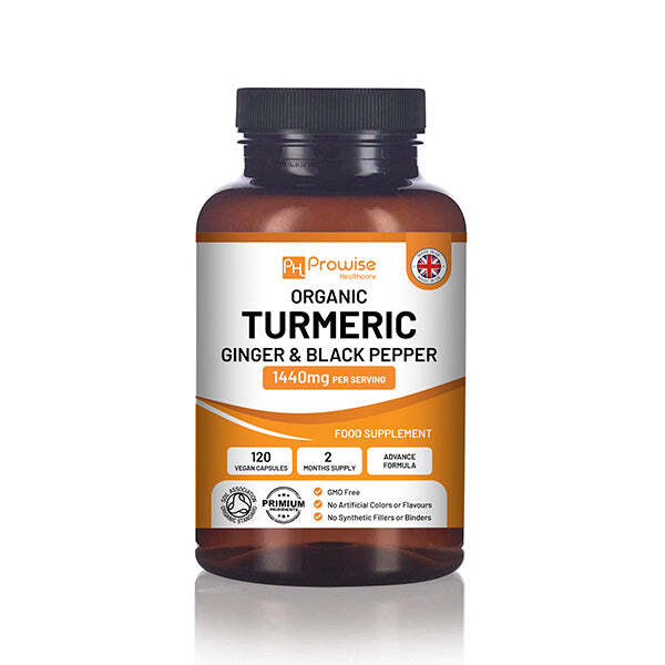 Prowise Organic Turmeric Ginger with Black Pepper 1440mg GOODS Superdrug   