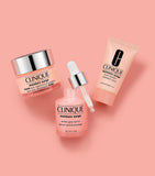Clinique hydrating skincare gift set with facial moisturizer, serum and body lotion - British product