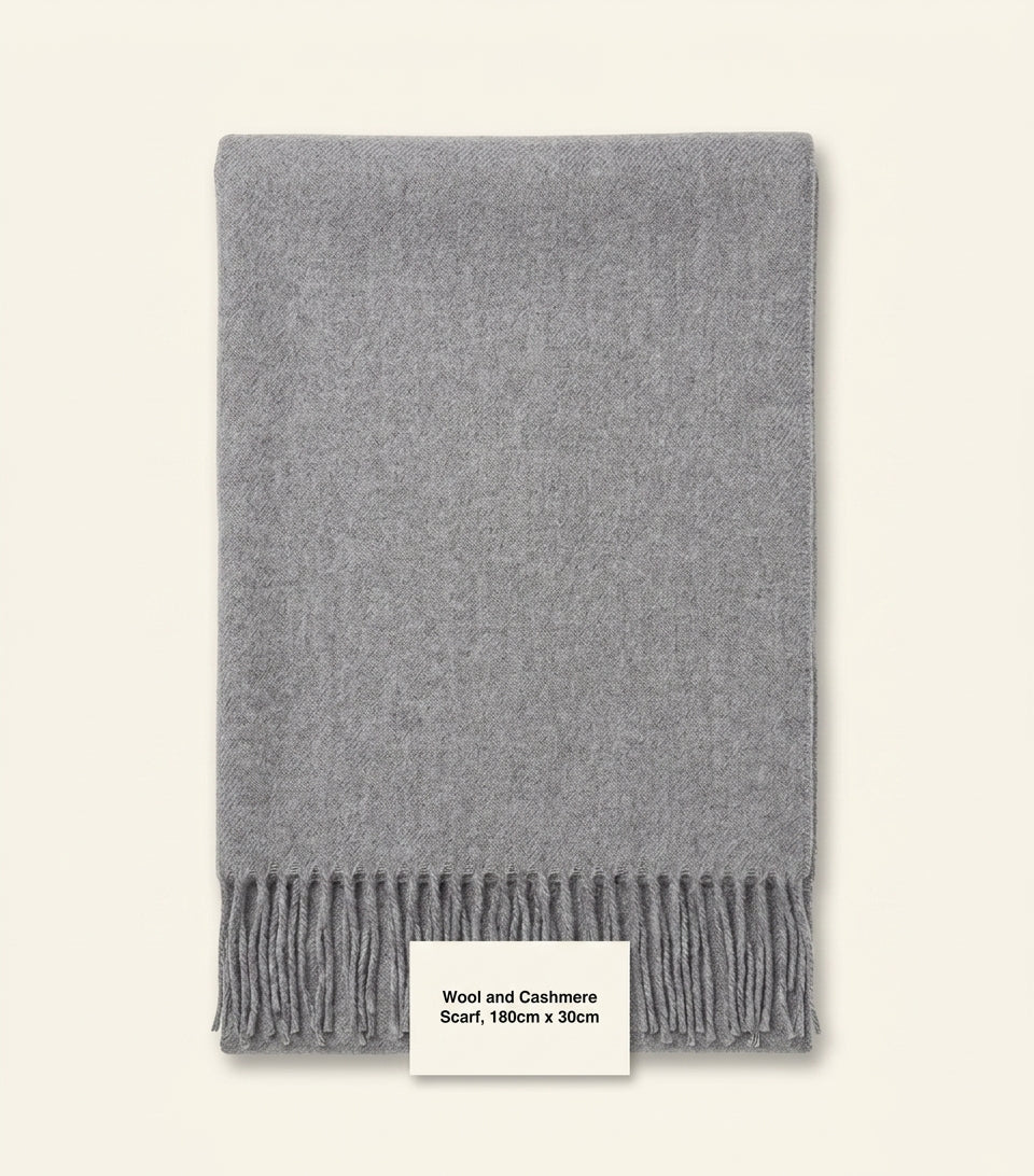 Prada wool scarf logo 35cm x 178cm - British product