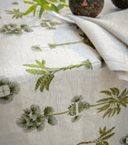 Alexandre Turpault Barbade palm print embroidered tablecloth 170cm x 320cm - British product