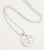 Bleue Burnham sterling silver pendant necklace impressions chloroplast, UK version