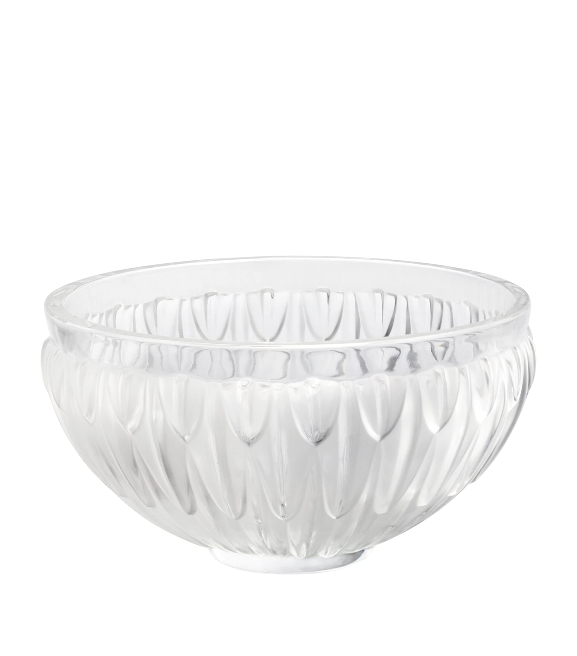 Lalique Crystal Plumes Bowl 20cm, UK version