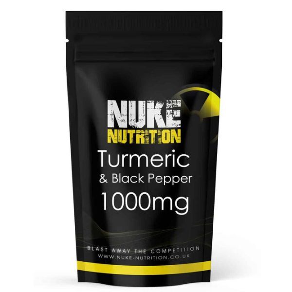 Nuke Nutrition Turmeric & Black Pepper Capsules 1000mg-60ct GOODS Superdrug   