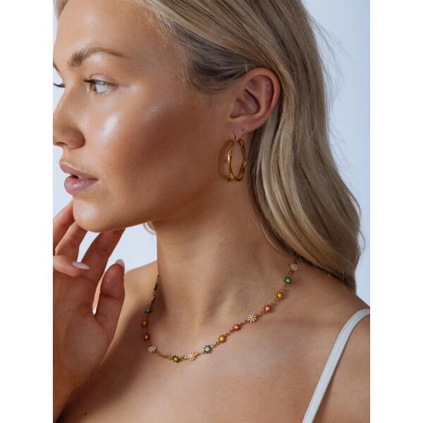 SVNX Daisy Necklace Multi Gold, UK version