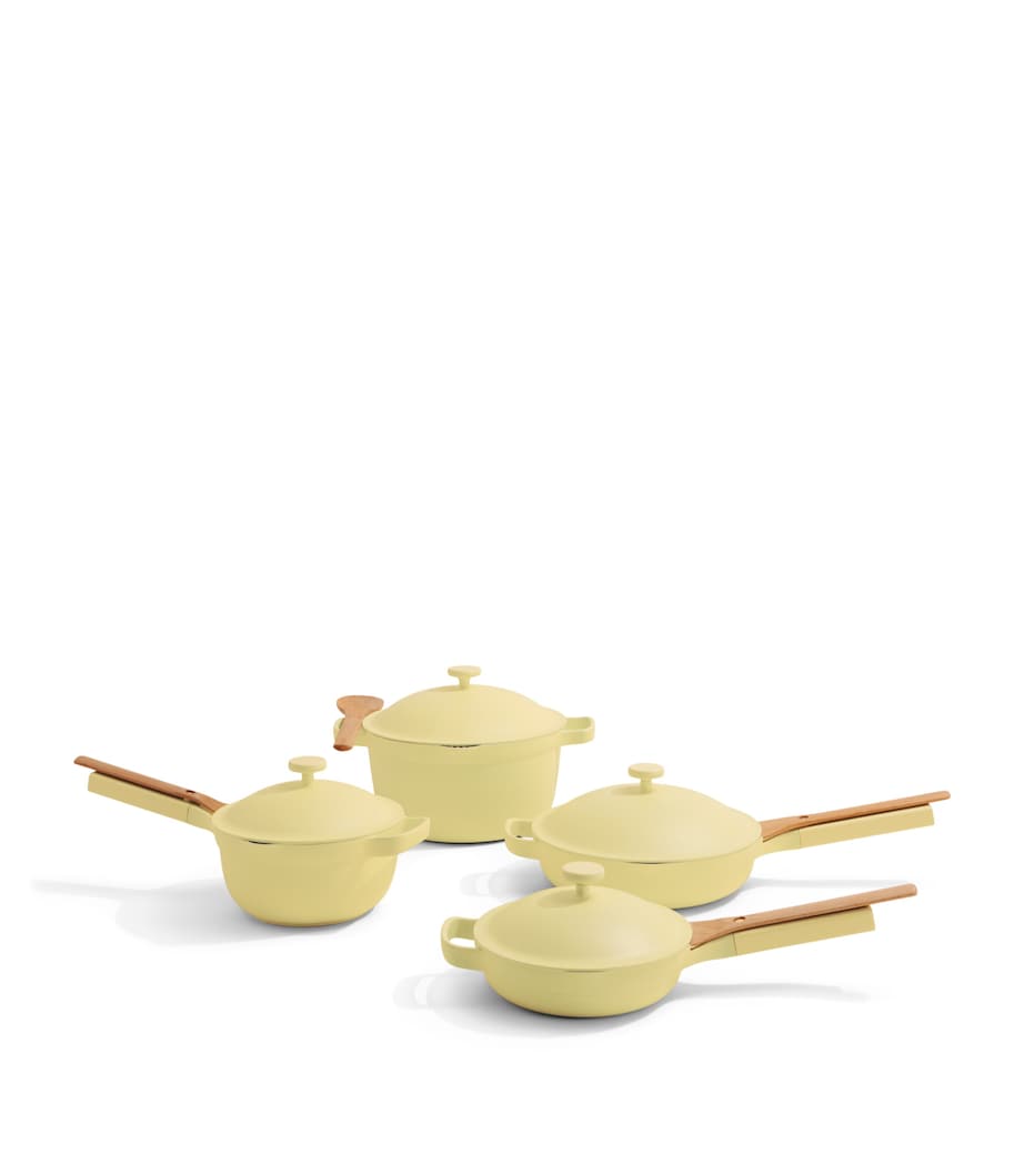OUR PLACE Cookware 2.0 set including pans and pots, imported from the UK