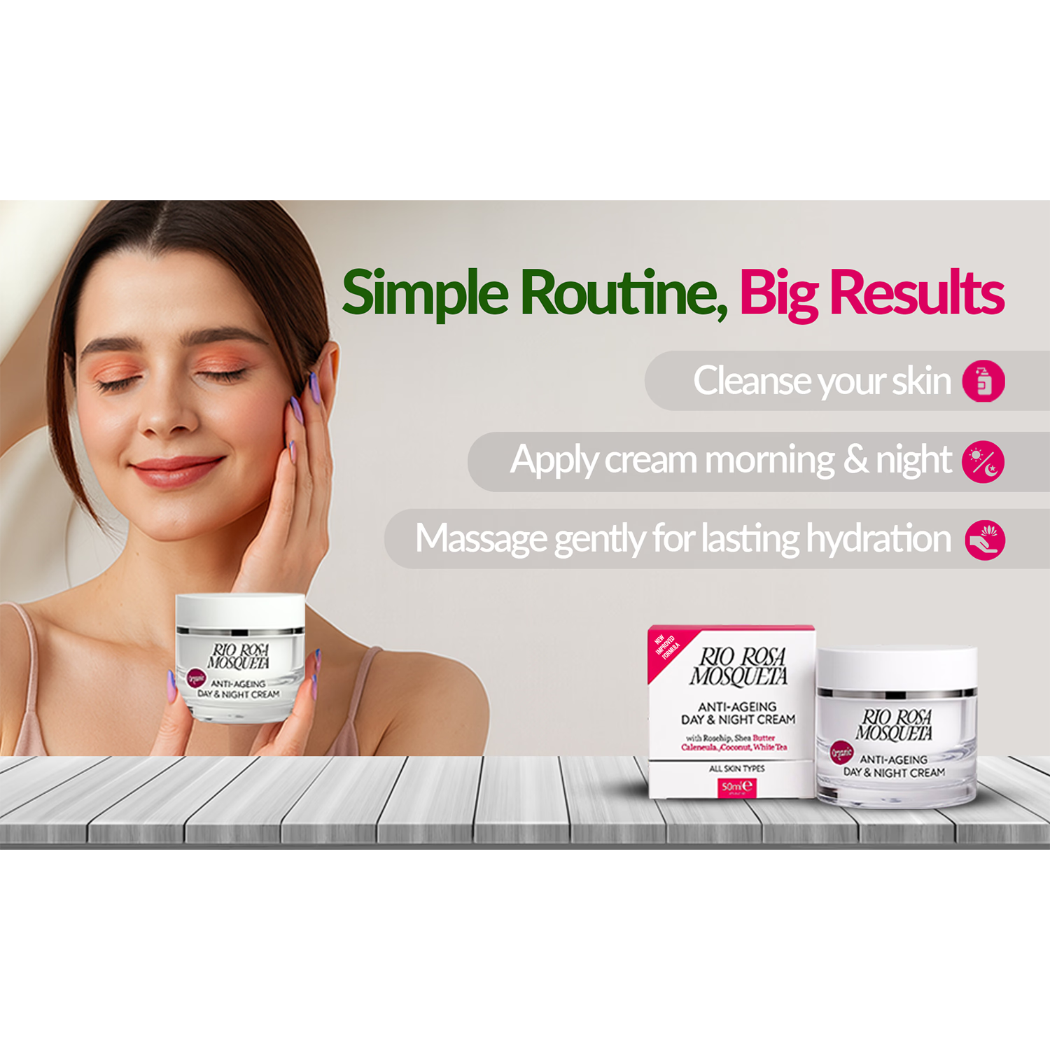 Rio Rosa Mosqueta Day & Night Cream 50ml (British brand)
