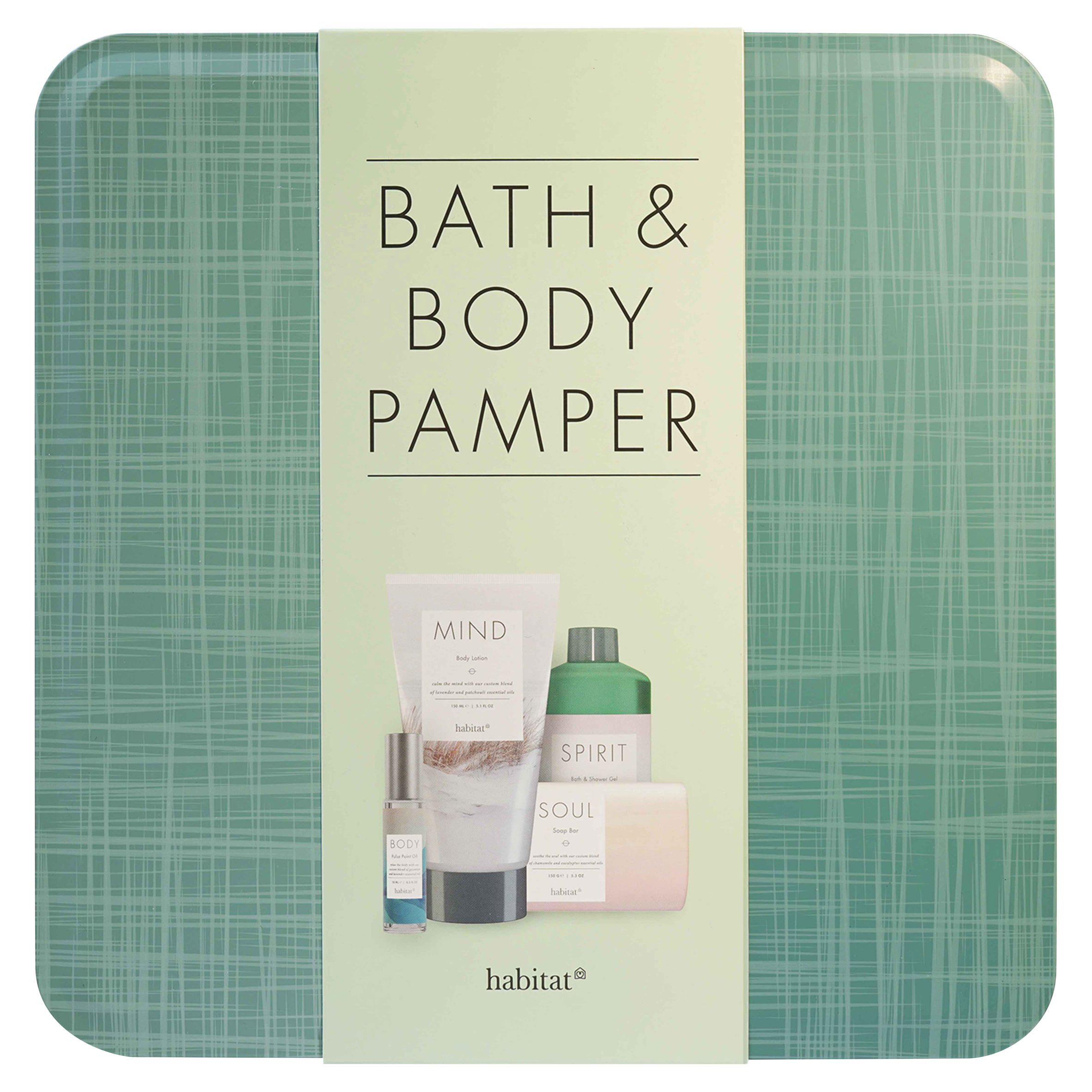 Habitat Bath & Body Pamper Set Tin GOODS Sainsburys   