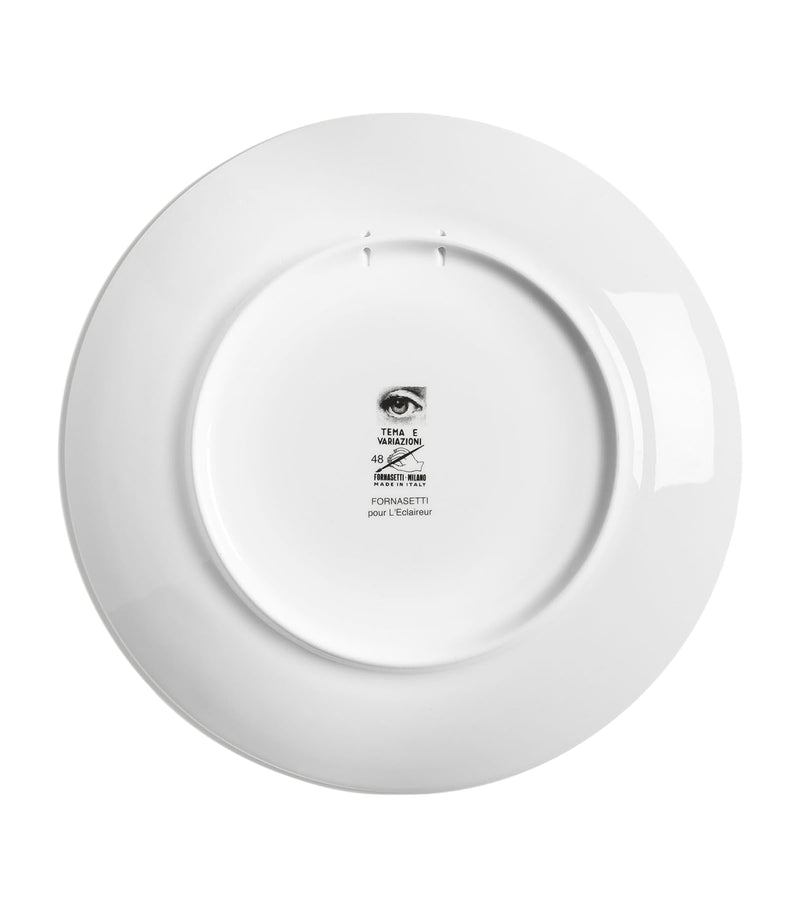 Fornasetti Tema e Variazioni No. 48 wall plate 26cm - British product