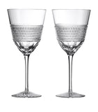 Waterford crystal white wine glasses set of 2, 370ml capacity (British brand)
