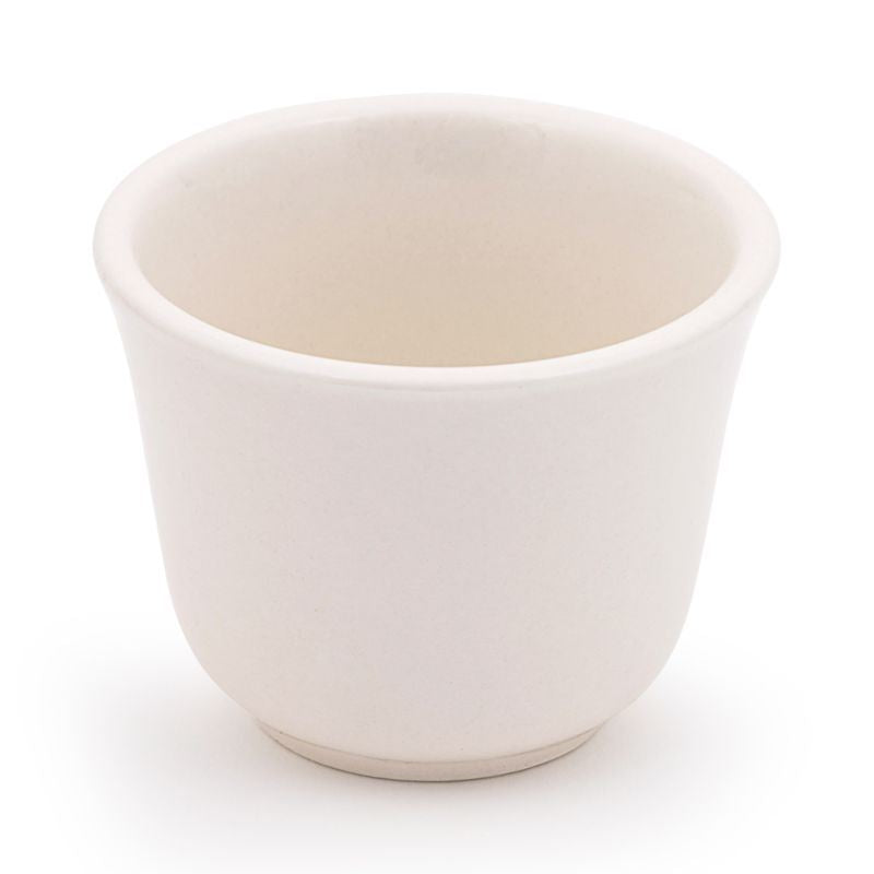 White ceramic tea cup inspired by traditional Chinese tea culture, UK version