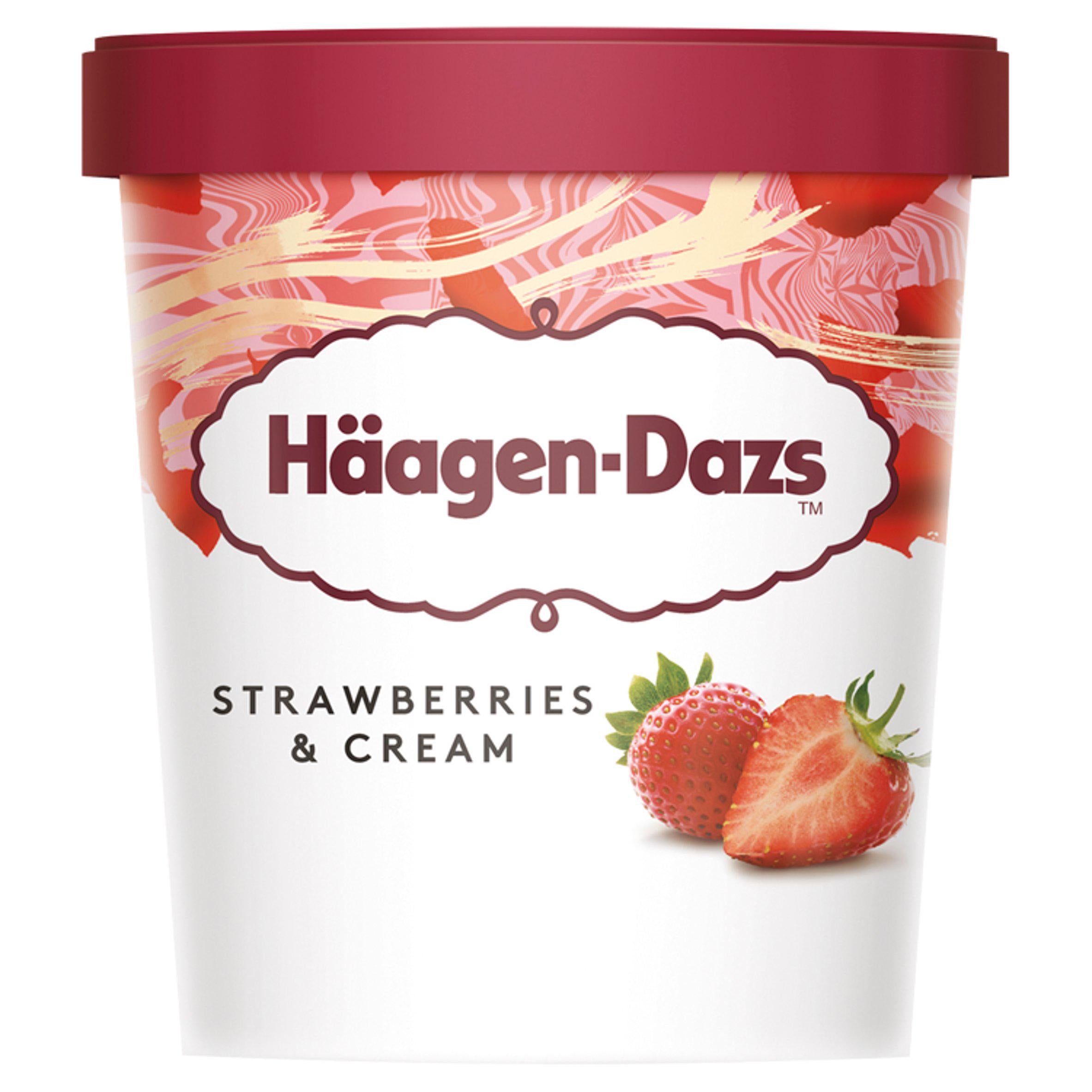 Häagen-Dazs Strawberries & Cream Ice Cream 460ml GOODS Sainsburys   