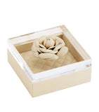 Riviere small quilted floral leather box, imported from the UK