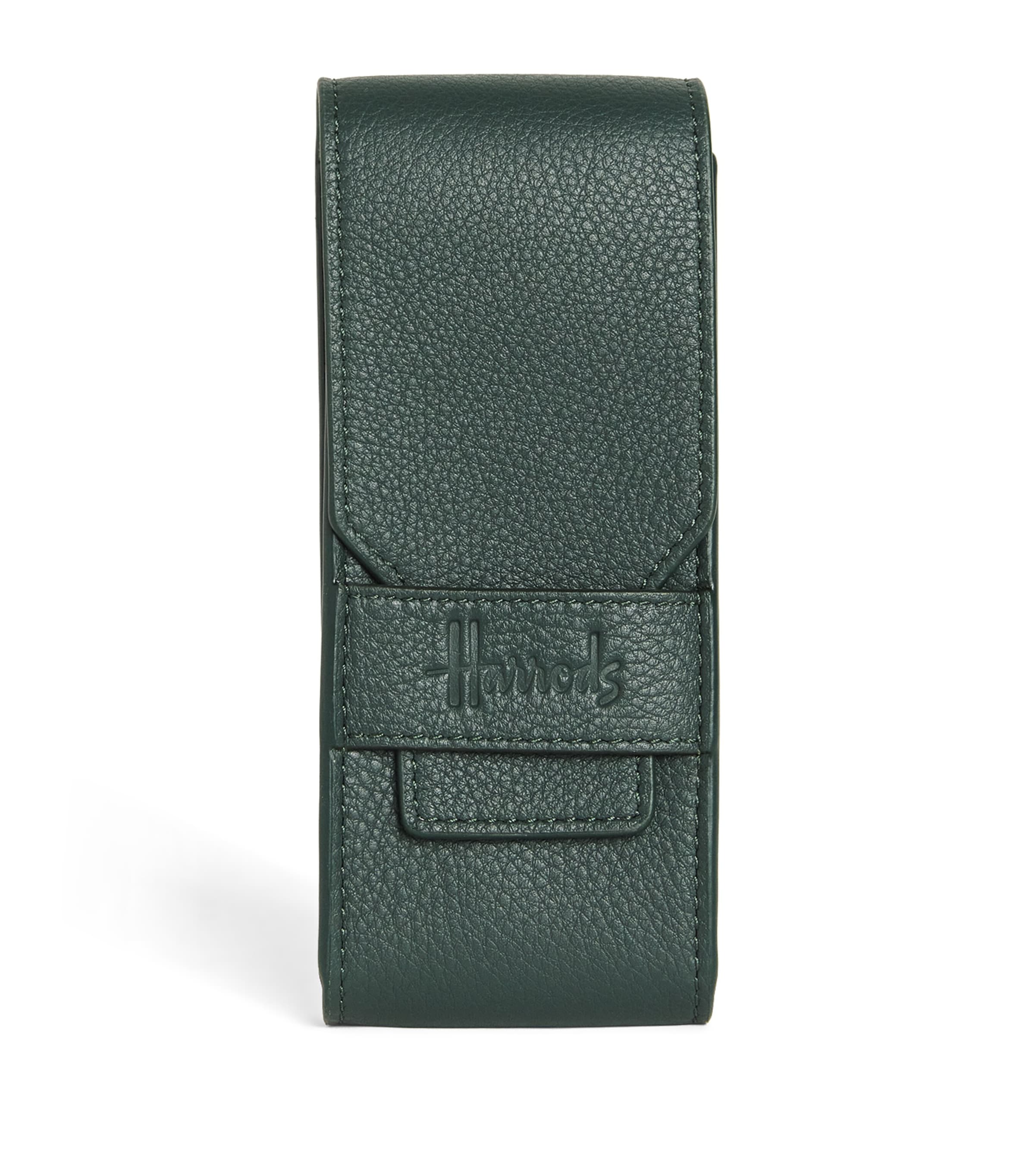 Jean Rousseau Harrods green leather watch pouch (British brand)