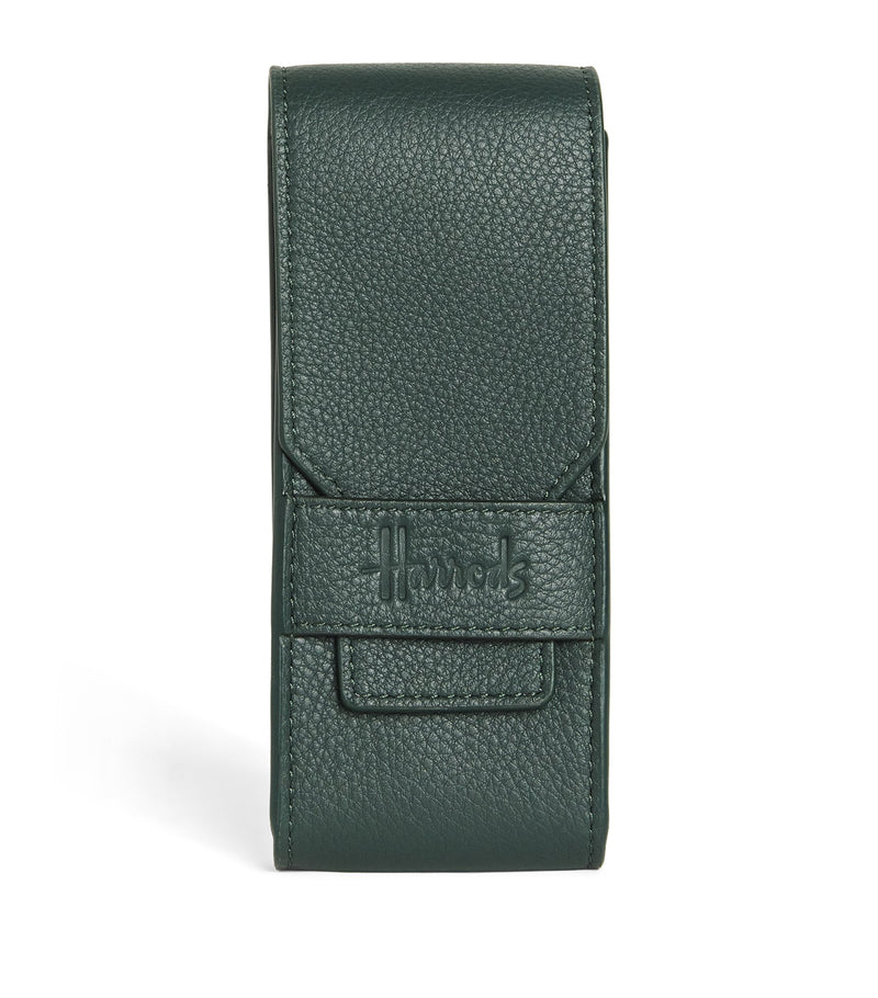 Jean Rousseau Harrods green leather watch pouch (British brand)