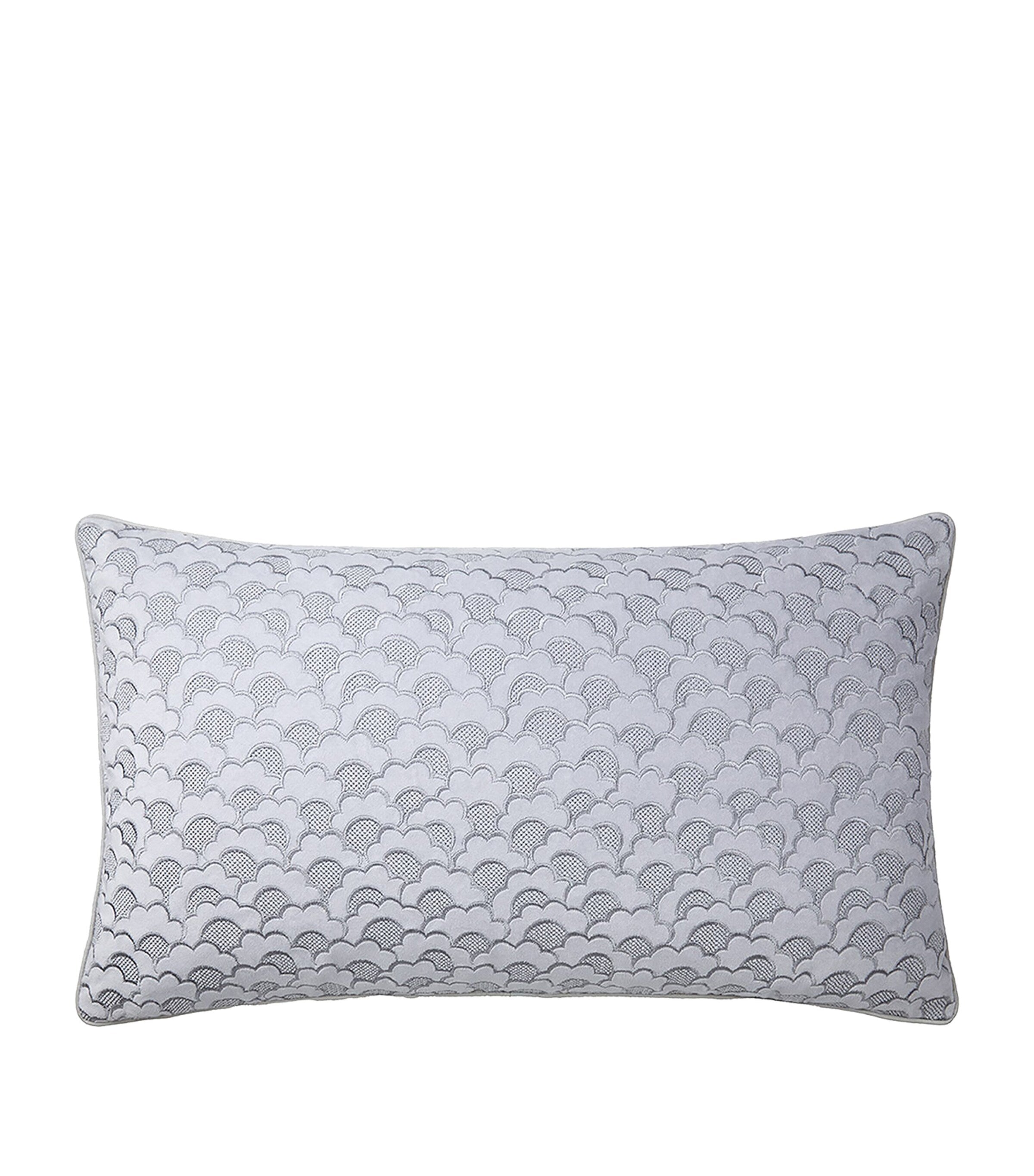 Yves Delorme Festons rectangular cushion cover 33cm x 57cm (British brand)