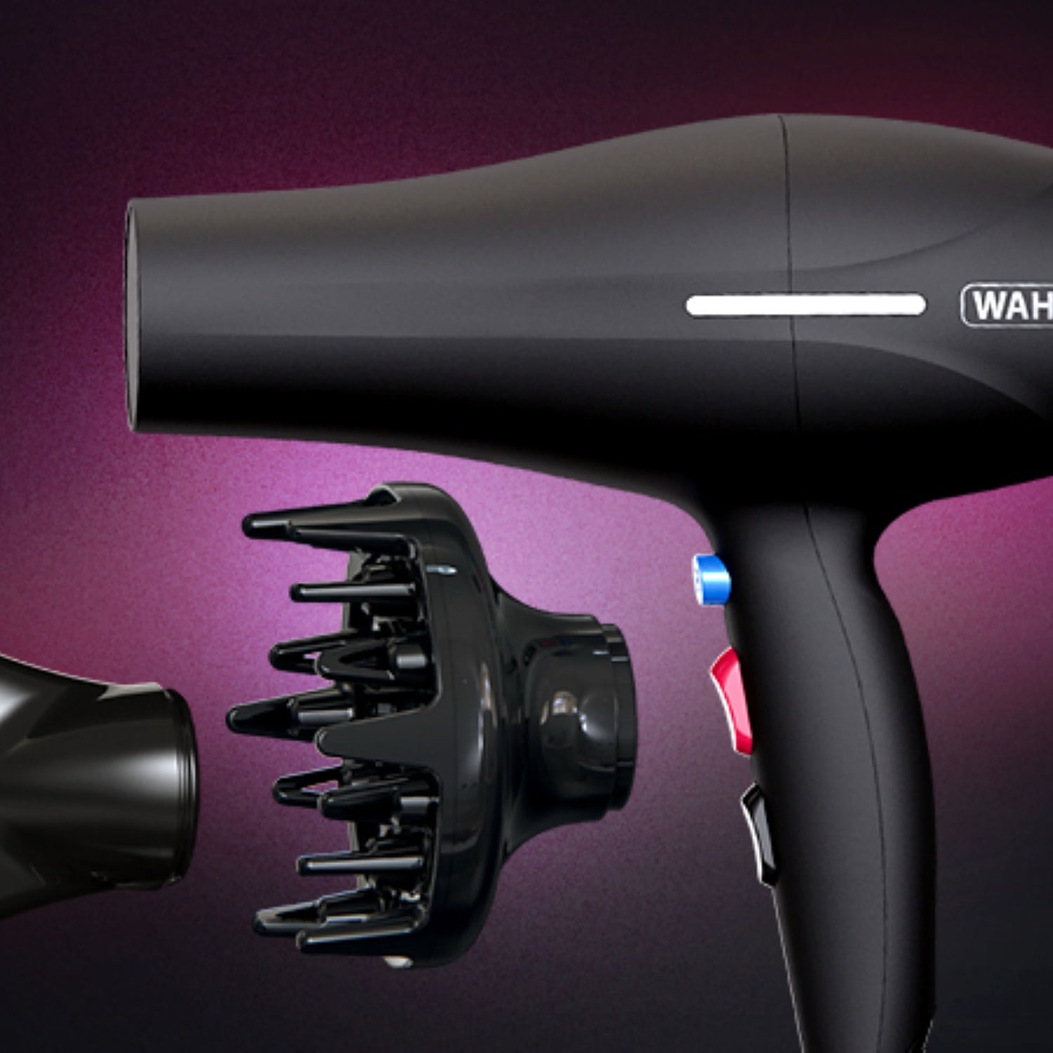 Wahl ionic hair dryer 2200W smooth black (British brand)
