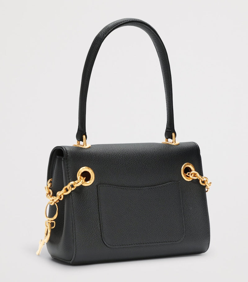 Schiaparelli Mini Leather Secret Top-Handle Bag, imported from the UK