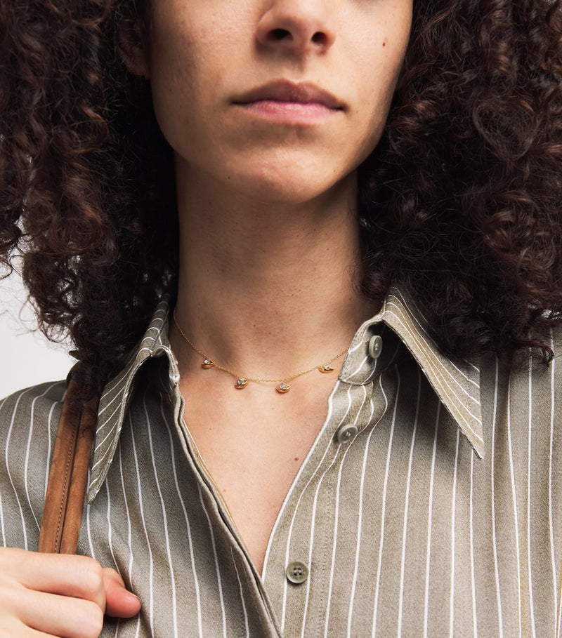 L'Atelier Nawbar gold and diamond Salvatore choker from N93 collection (British brand)