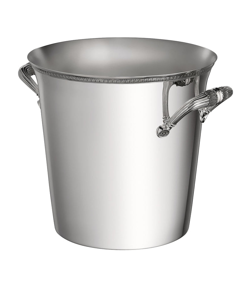 Christofle silver-plated Malmaison two-bottle champagne cooler - British product