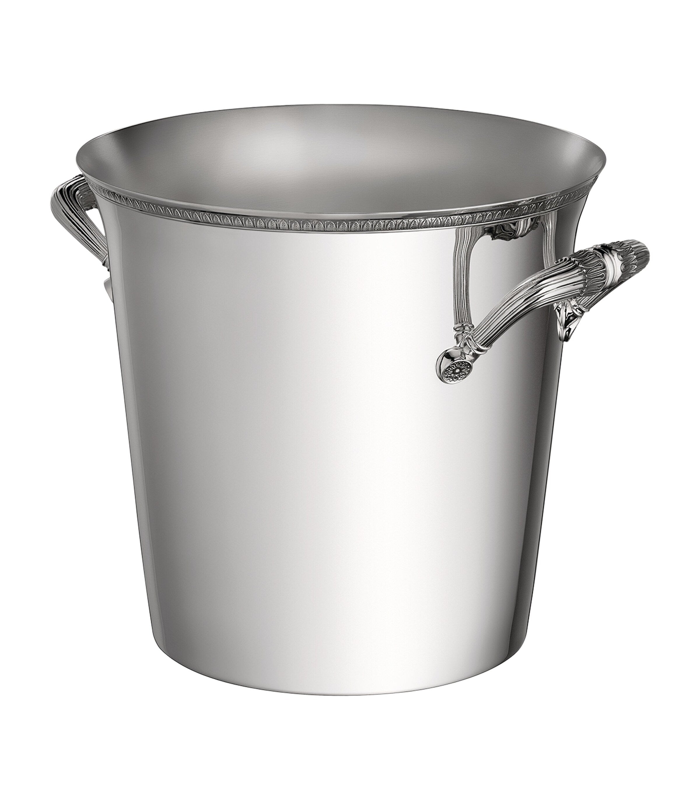 Christofle silver-plated Malmaison two-bottle champagne cooler - British product