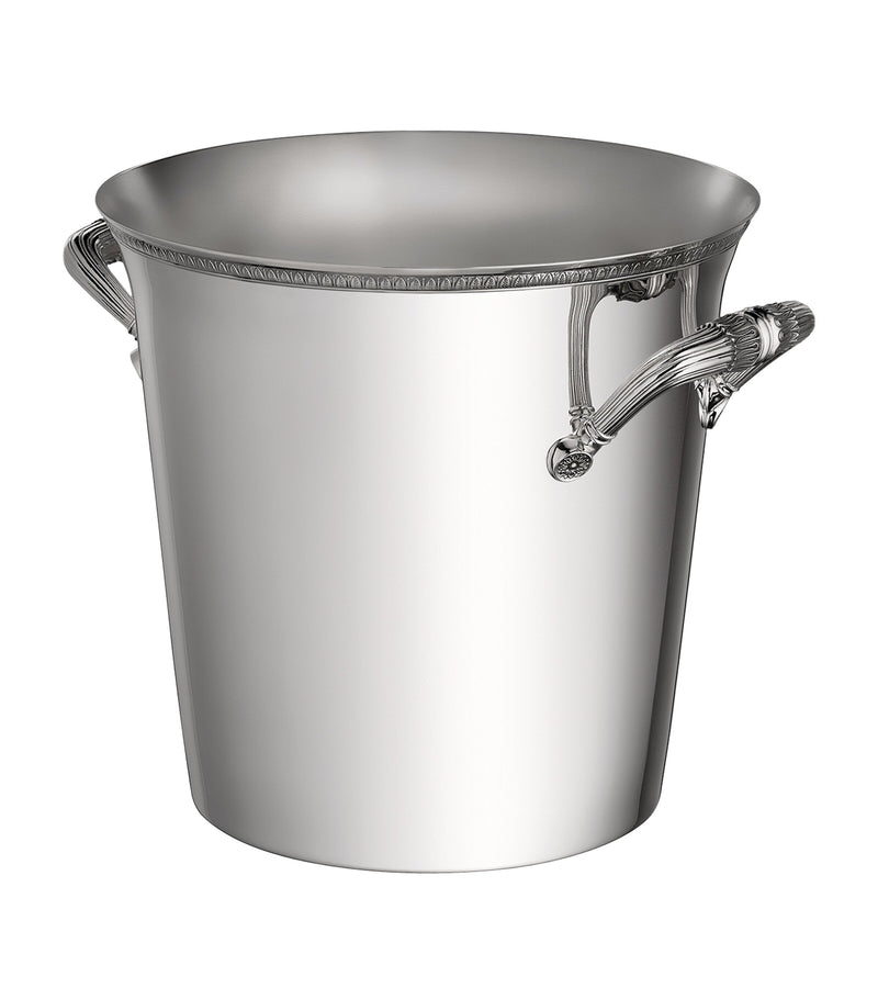 Christofle silver-plated Malmaison two-bottle champagne cooler - British product