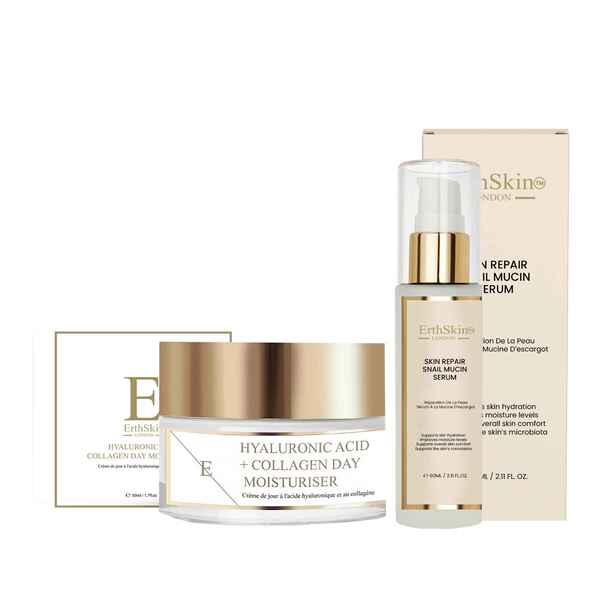 Erth Skin London snail serum and collagen cream set imported from UK