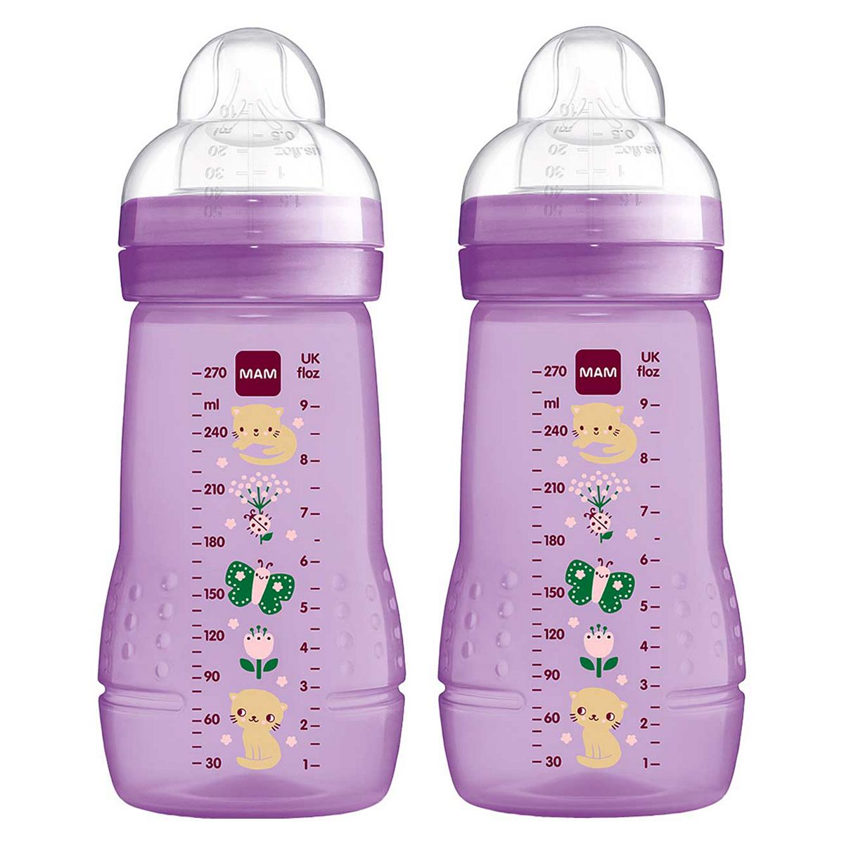 MAM Easy Active Baby Bottle 270ML Pink 2 Pack Toys & Kid's Zone Boots   