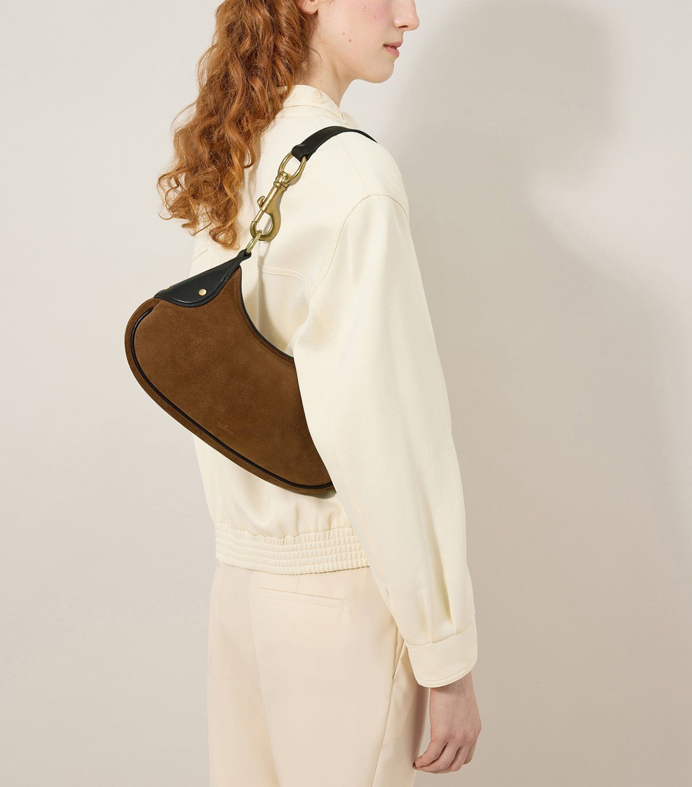 Mulberry small suede Hackney shoulder bag, UK version
