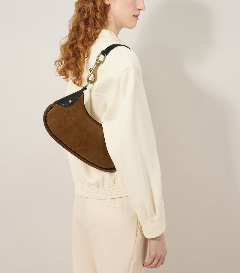 Mulberry small suede Hackney shoulder bag, UK version
