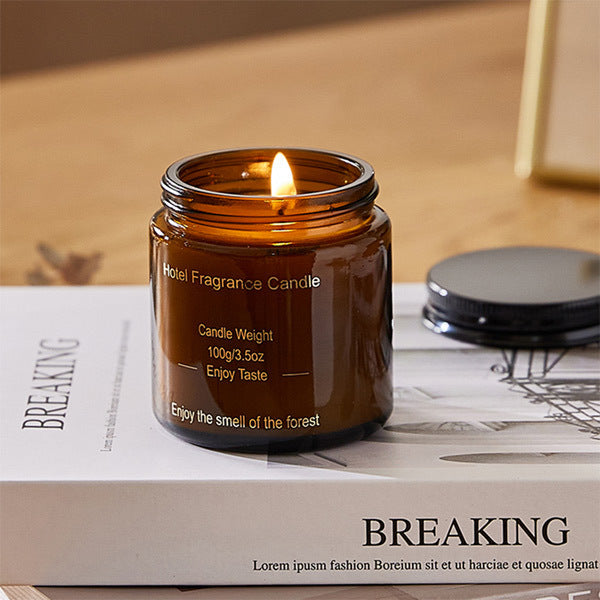 Livingandhome lemon and rose soy wax candle 10cm, imported from the UK