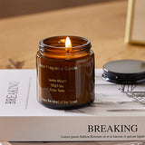 Livingandhome lemon and rose soy wax candle 10cm, imported from the UK
