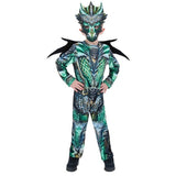 Smiffys Drachenkostüm Overall mit Maske und Flügeln, UK-Version