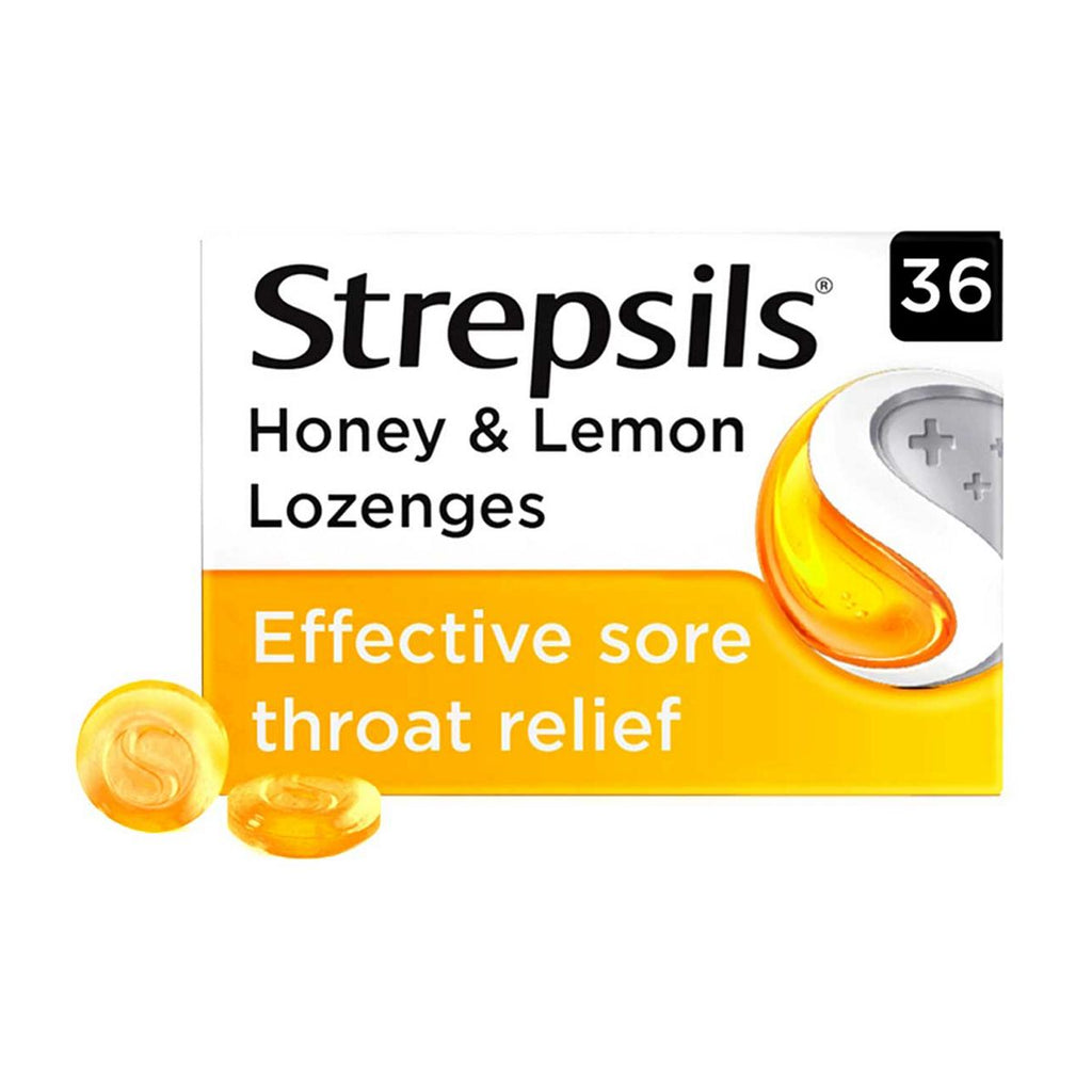 Strepsils Honey & Lemon Lozenges for sore throat x36