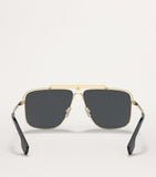 Versace metal aviator sunglasses with gold-tone frame, imported from the UK