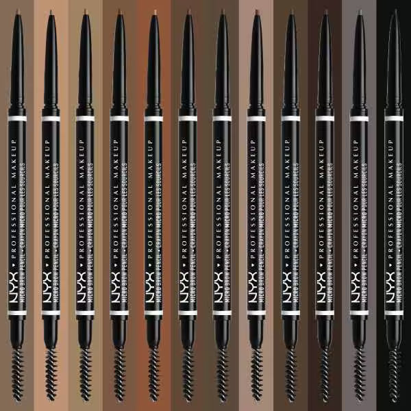 NYX Professional Makeup Micro Brow Pencil Grey, imported from the UK