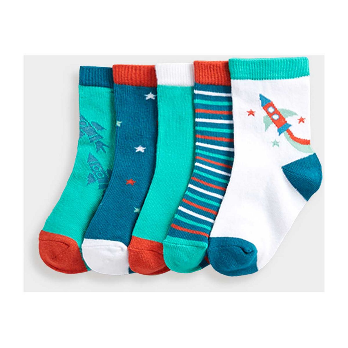 Mothercare Space Rocket Socks - 5 Pack GOODS Boots   