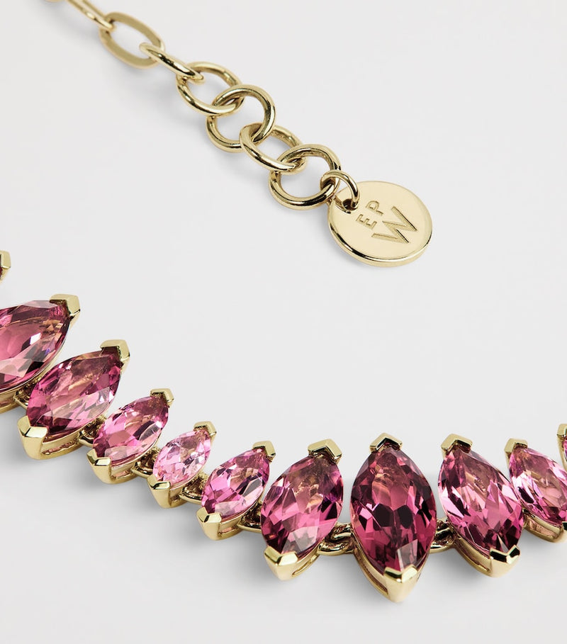 Emily P. Wheeler Arashi bracelet in yellow gold with pink sapphires - British product