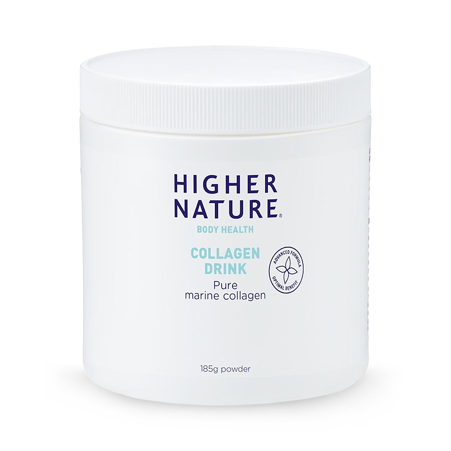 Higher Nature marine collagen powder 185g, imported from the UK