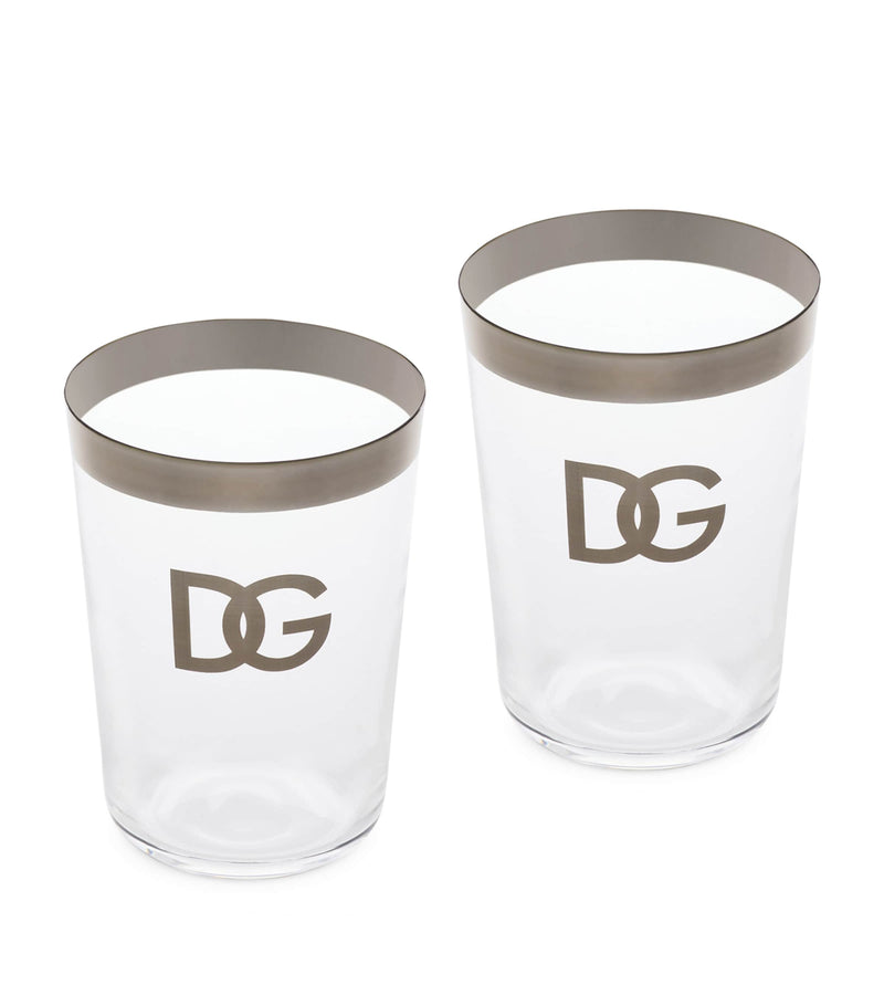 Dolce&Gabbana DG logo glasses set of 2 - British product