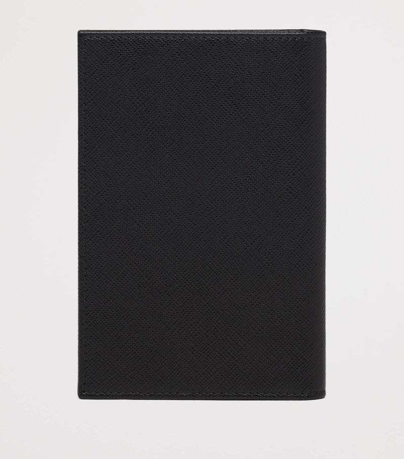 Prada Saffiano leather logo passport holder, imported from the UK