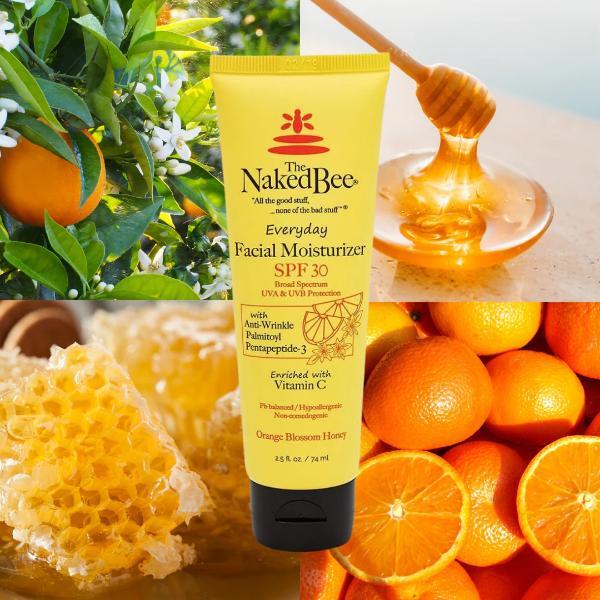 The Naked Bee facial moisturiser SPF 30 orange blossom 74ml (British brand)
