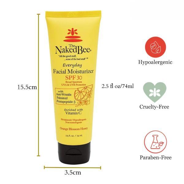 The Naked Bee facial moisturiser SPF 30 orange blossom 74ml (British brand)